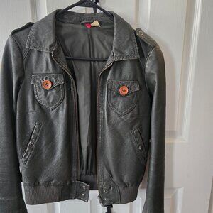 Divided leather jacket XS